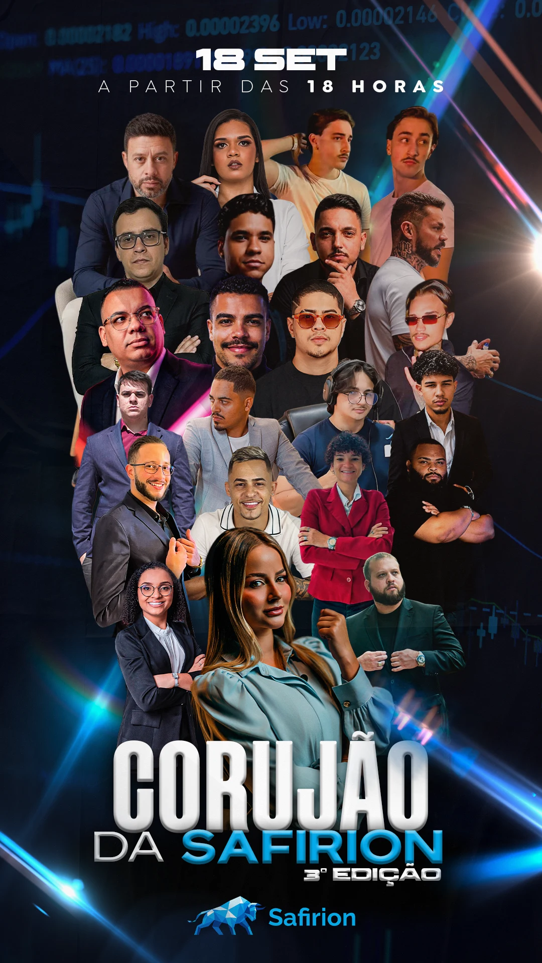 Corujão da Safirion — 3ª Edição · 18 de setembro, a partir das 18 horas